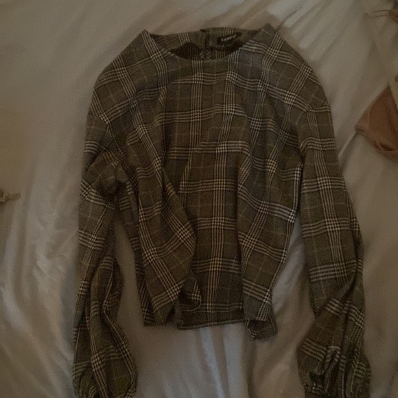 plaid pullover long sleeve - Picture 2 of 3